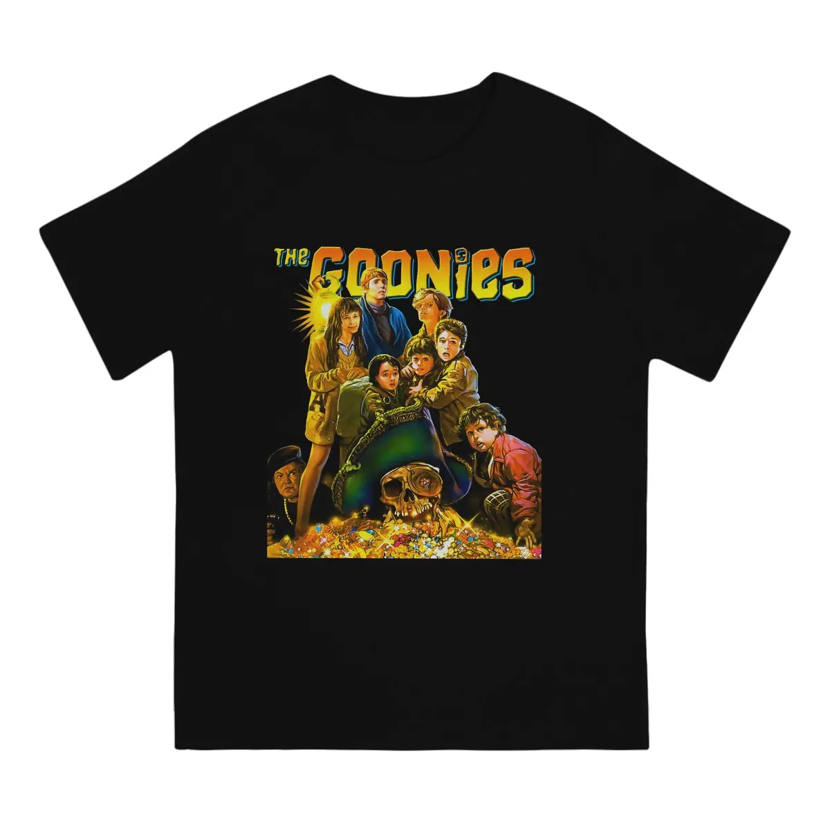 Goonies Day Creative TShirt for Men The Goonies The 85 Action Movie Round Collar Pure Cotton T Shirt Hip Hop Gift Clothes