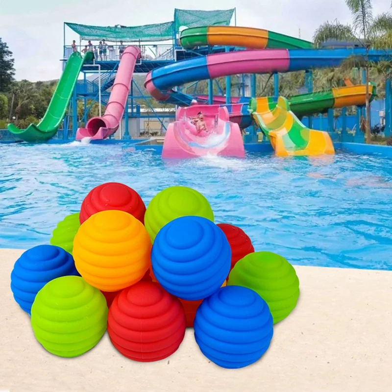 

Honeycomb Silicone Balls For Water Fights Foldable Eco-Friendly Toys Ball Easy To Carry Multi-Colored Toys Pool Party Supplies