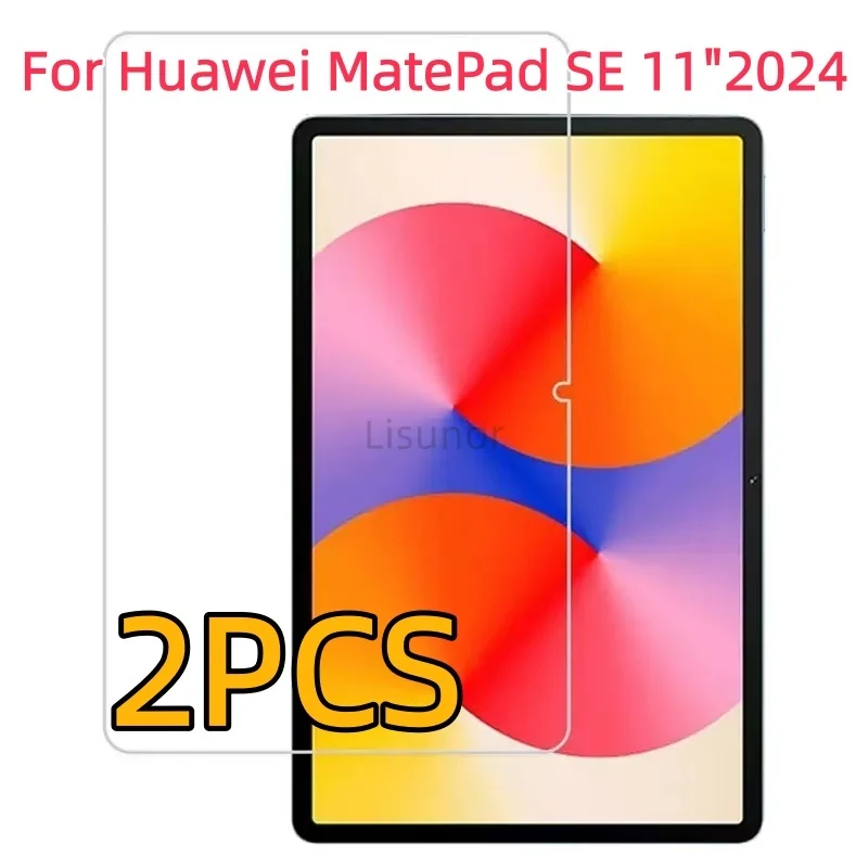 2 PCS 9H Tempered Glass Tablet Screen Protector For Huawei MatePad SE 11 Inch 2024 Anti-Fingerprint Anti Scratch Protective Film