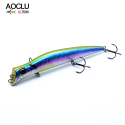 AOCLU Topwater Hybrid 130mm 17.5g Pencil Stick Hard Bait Wobbler Rattle Two Tone VMC Hooks 1PC Wire Saltwater Seabass Fishing