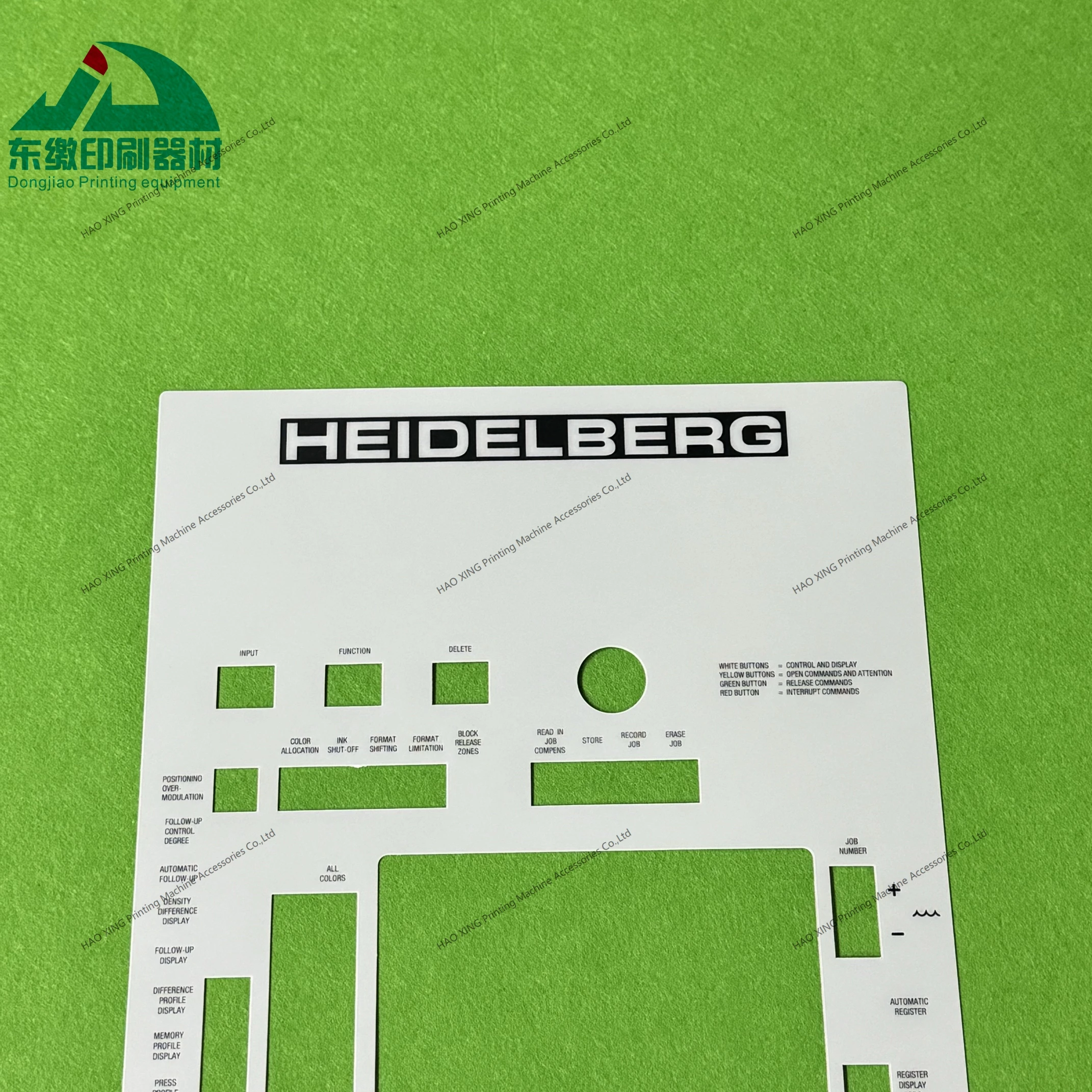 

High Quality Printing Machinery Spare Parts Control Panel Touch Cover for Heidelberg CPC CD102 SM74 SM102 Printer Control Panel