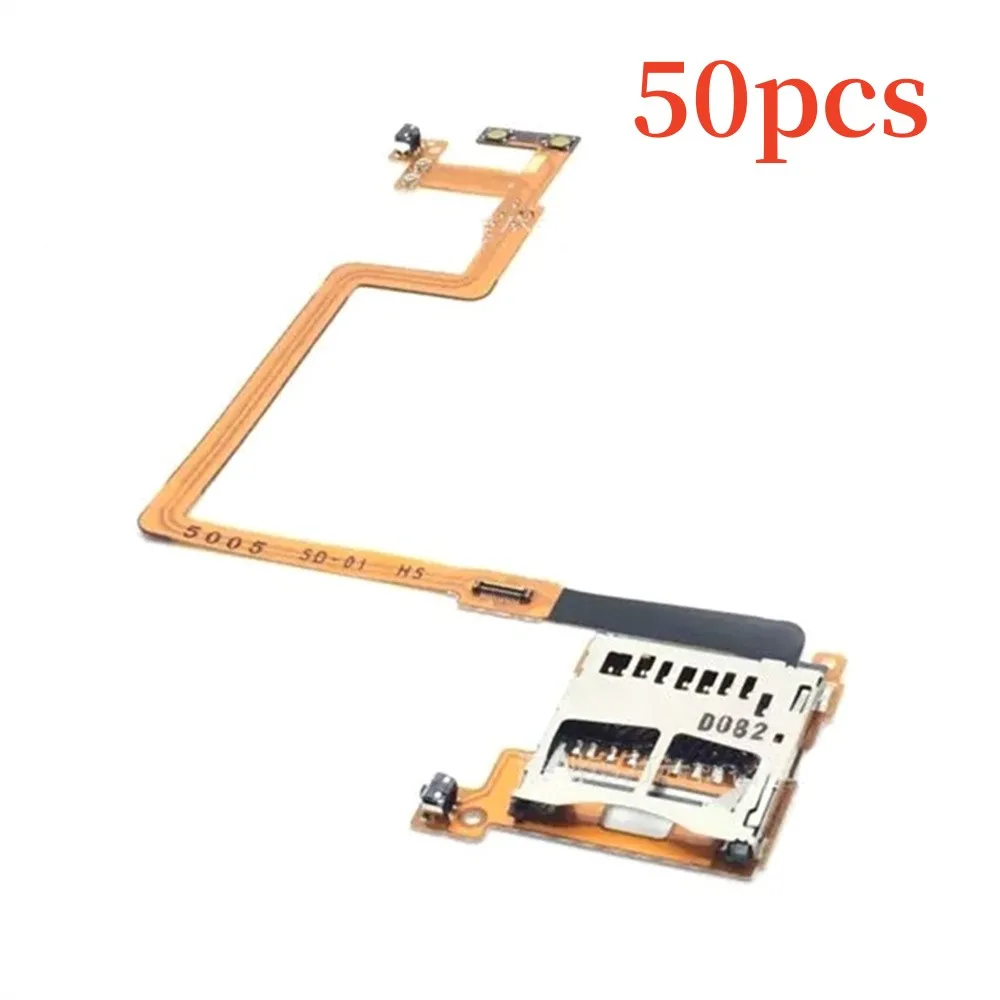 

50pcs LR Key SD Card Slot Socket Ribbon Cable For Ndsi Audio Control Volume Adjustable Function Replacement Repair Parts