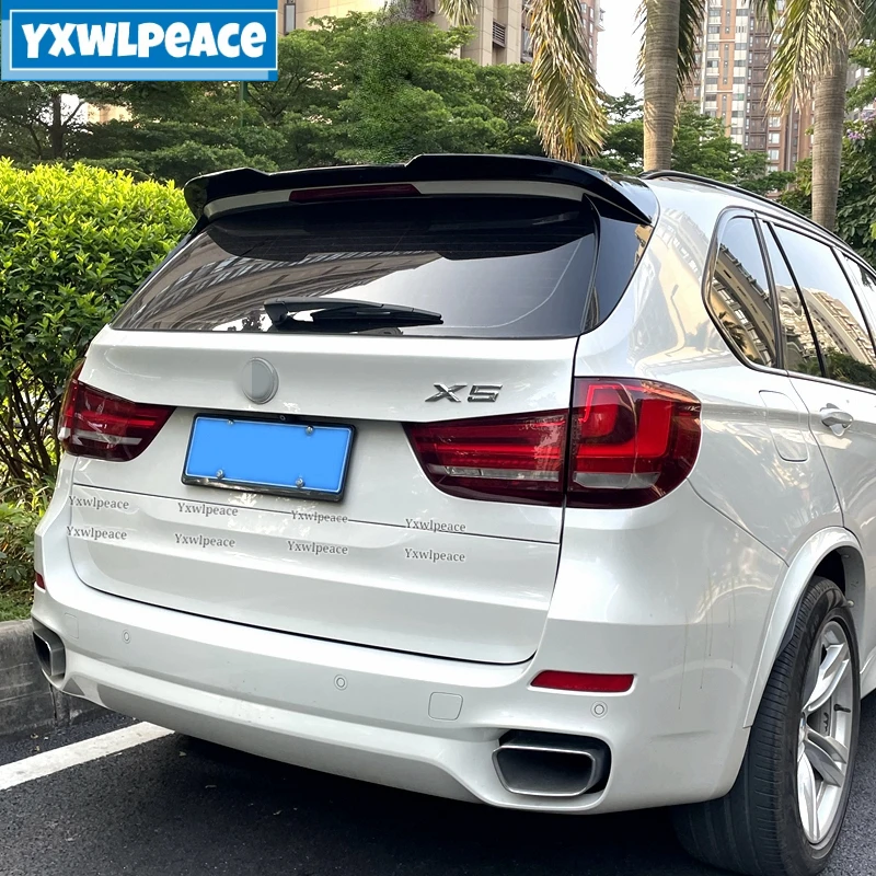 

For BMW X5 F15 Spoiler 2014 2015 2016 2017 2018 ABS Material Primer Color Car Rear Roof Spoiler Body Kit Accessories