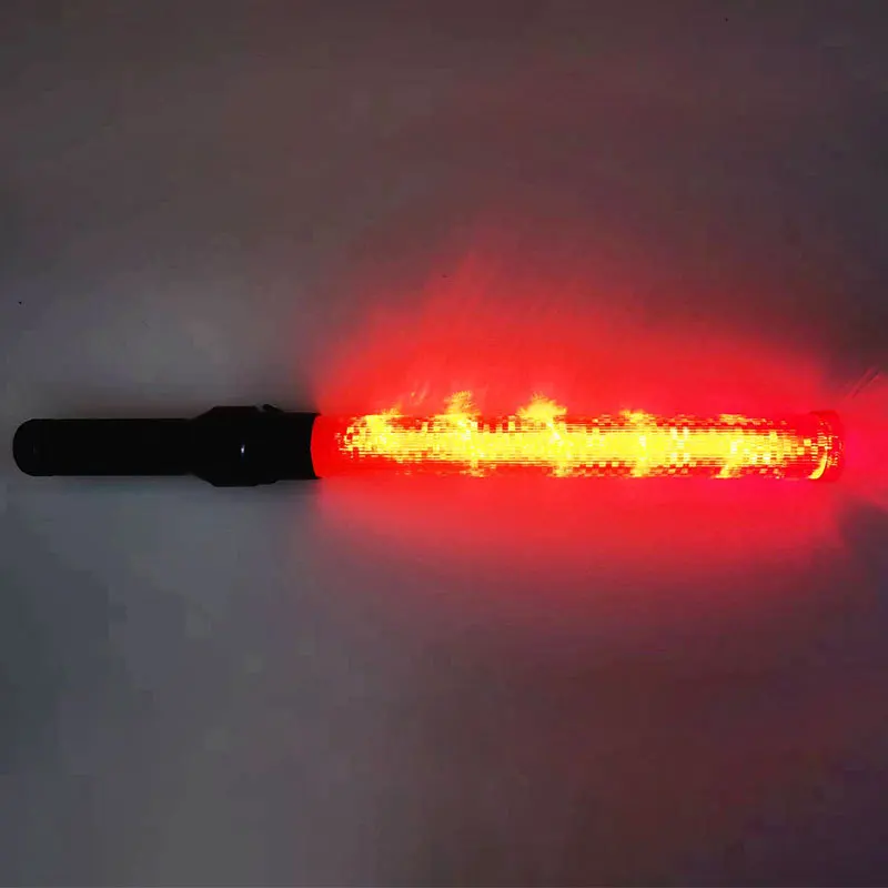 540mm Three Color Shift Command LED Flashing Signal Warning Light Multi-functional Baton Night Traffic Control Stick