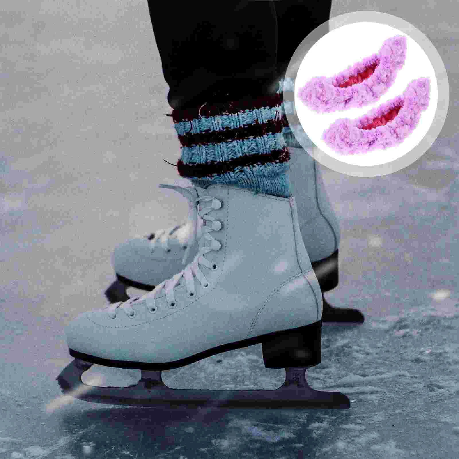 

Professional Ice Skate Guards Gray L Size Fits 37 39 Skates Blade Protectors Anti Rust Towel Inside Absorbent Covers For Skating