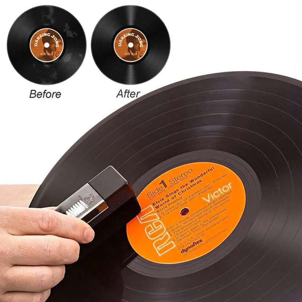 Vinyl Record Cleaning Kit With Anti Static Velvet Record Cleaner Brush Touch Pen Cleaning Brush Cleaning Cloth