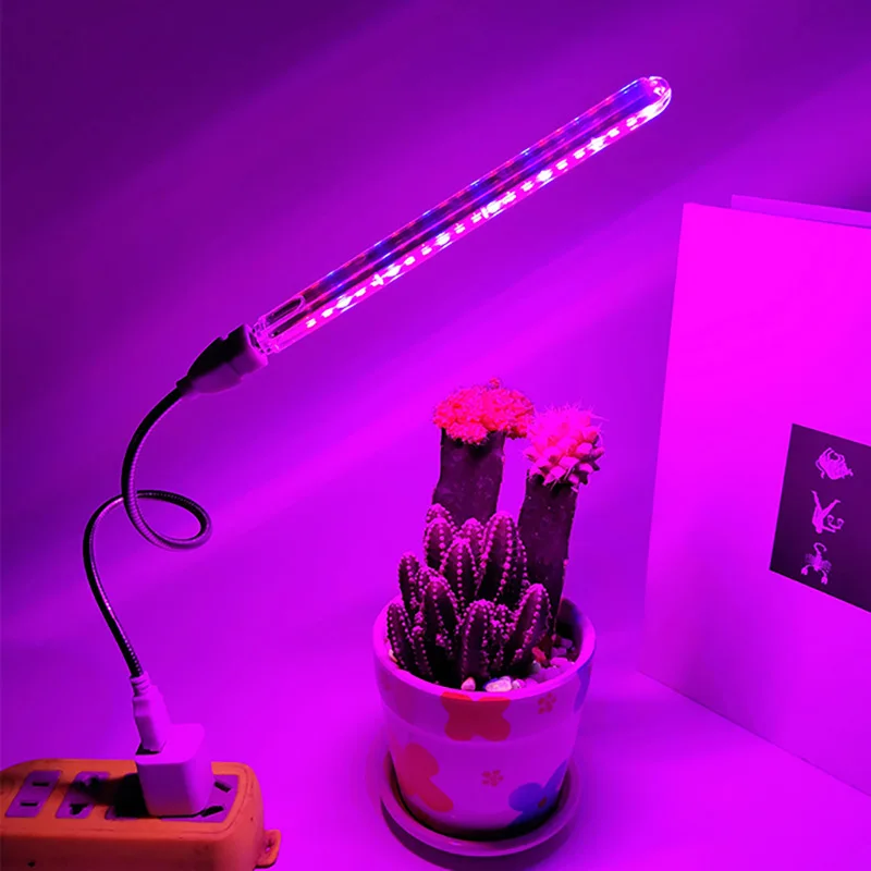 Lámpara de luz Led con forma de tira de bajo voltaje para crecimiento de plantas acuáticas suculentas, USB, 5V