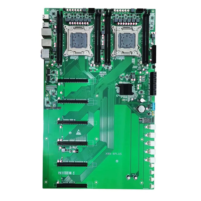 6 card GPU platform Dual X99 main board barebones Quantification Large model workstation Computer High performance desktop