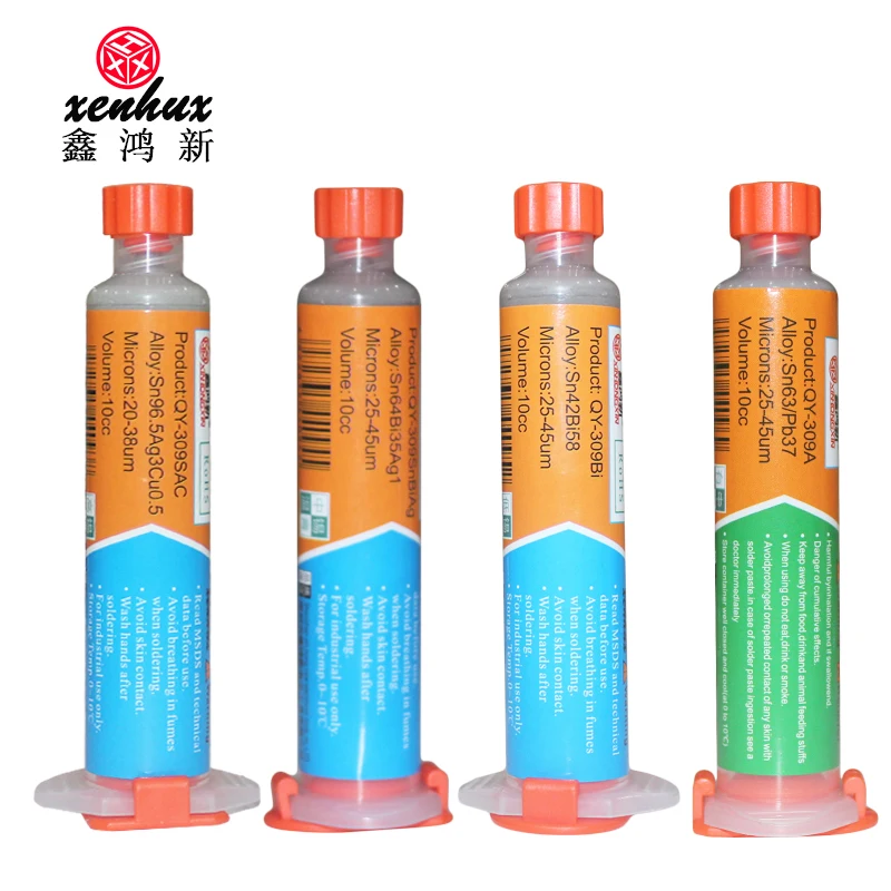

40g138/183℃ Solder Paste Syringe Flux for Soldering SMD BGA IC PCB Needle Tube Tin Solder Paste Welding Paste Welding Components