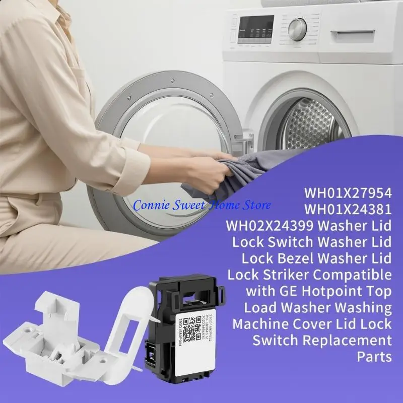 LXAF High Performances Washer Door Lock Part WH01X27954 Washing Machine Door Lock Assembly For Enhanced Safety And Durability