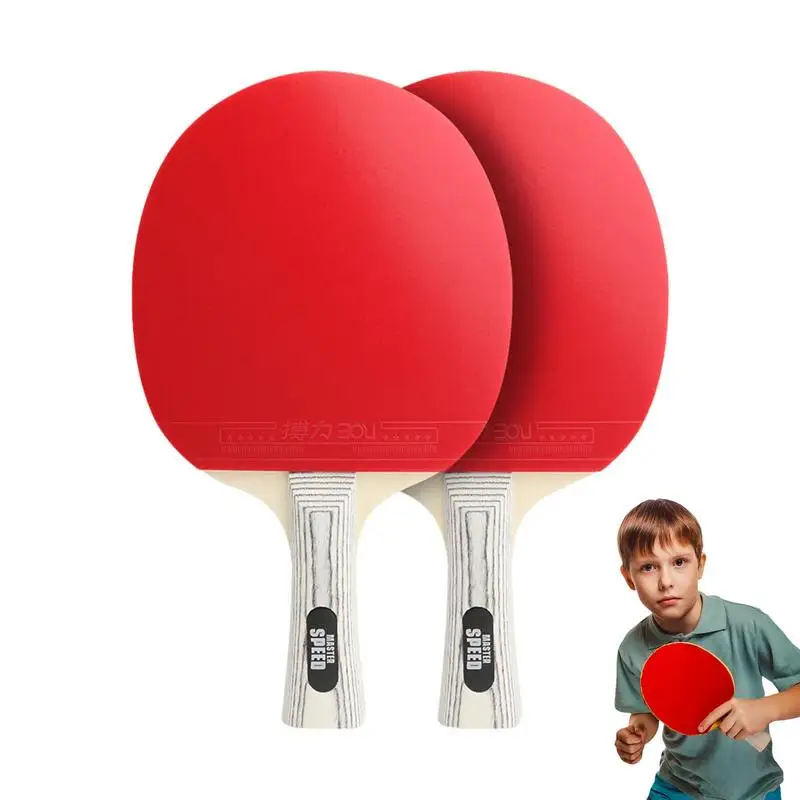 Kids Table Tennis Paddle Kit Portable Ping-Pong Paddle Set For Beginners Handheld Outdoor Training Table Tennis Paddle For Table