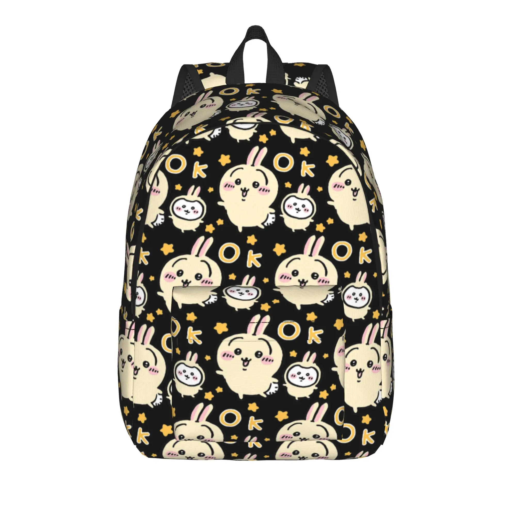 Chiikawas Yellow OK Backpack for Men Women Casual High School Hiking Travel Daypack  College Shoulder Bag Outdoor