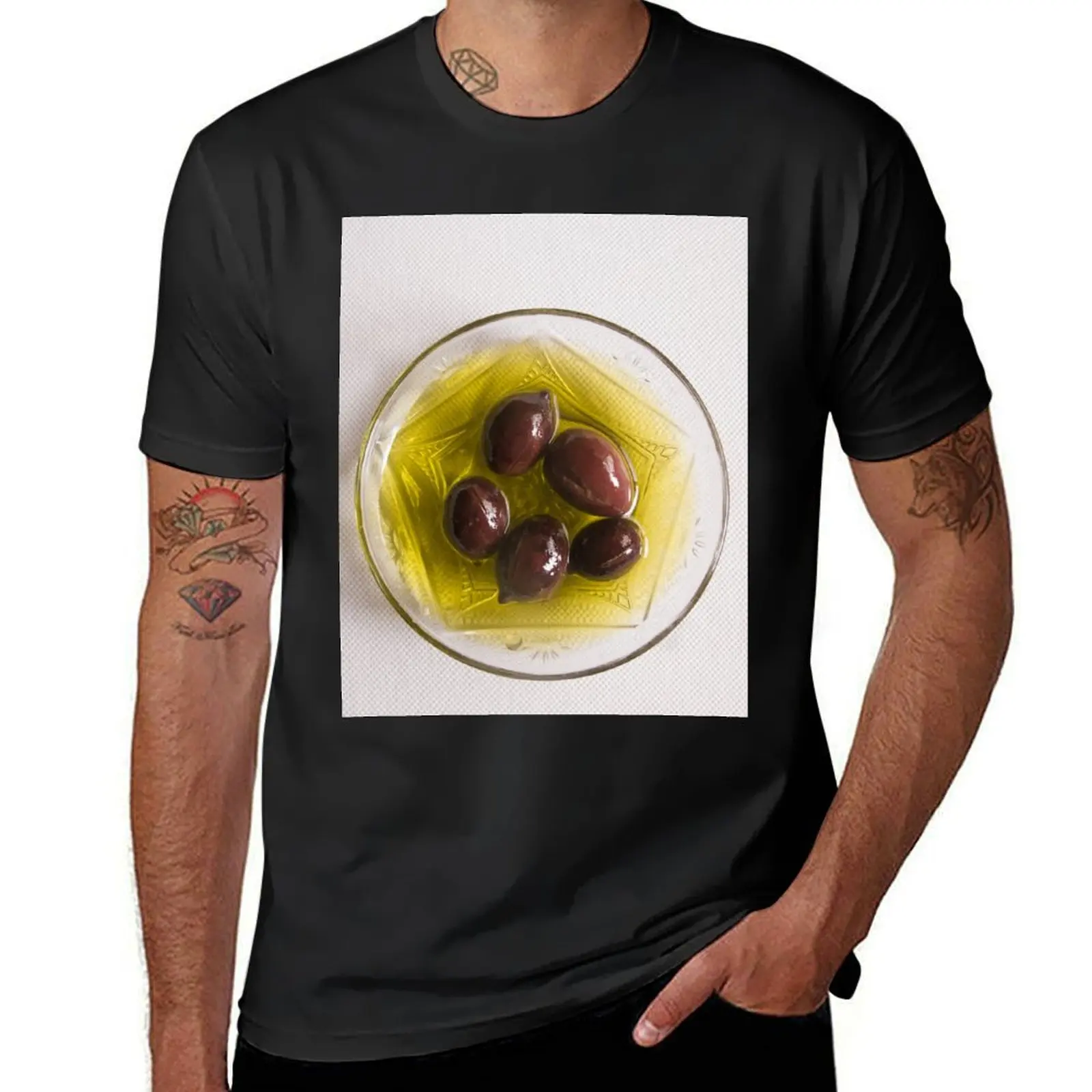 Olives T-Shirt quick-drying tops men clothings