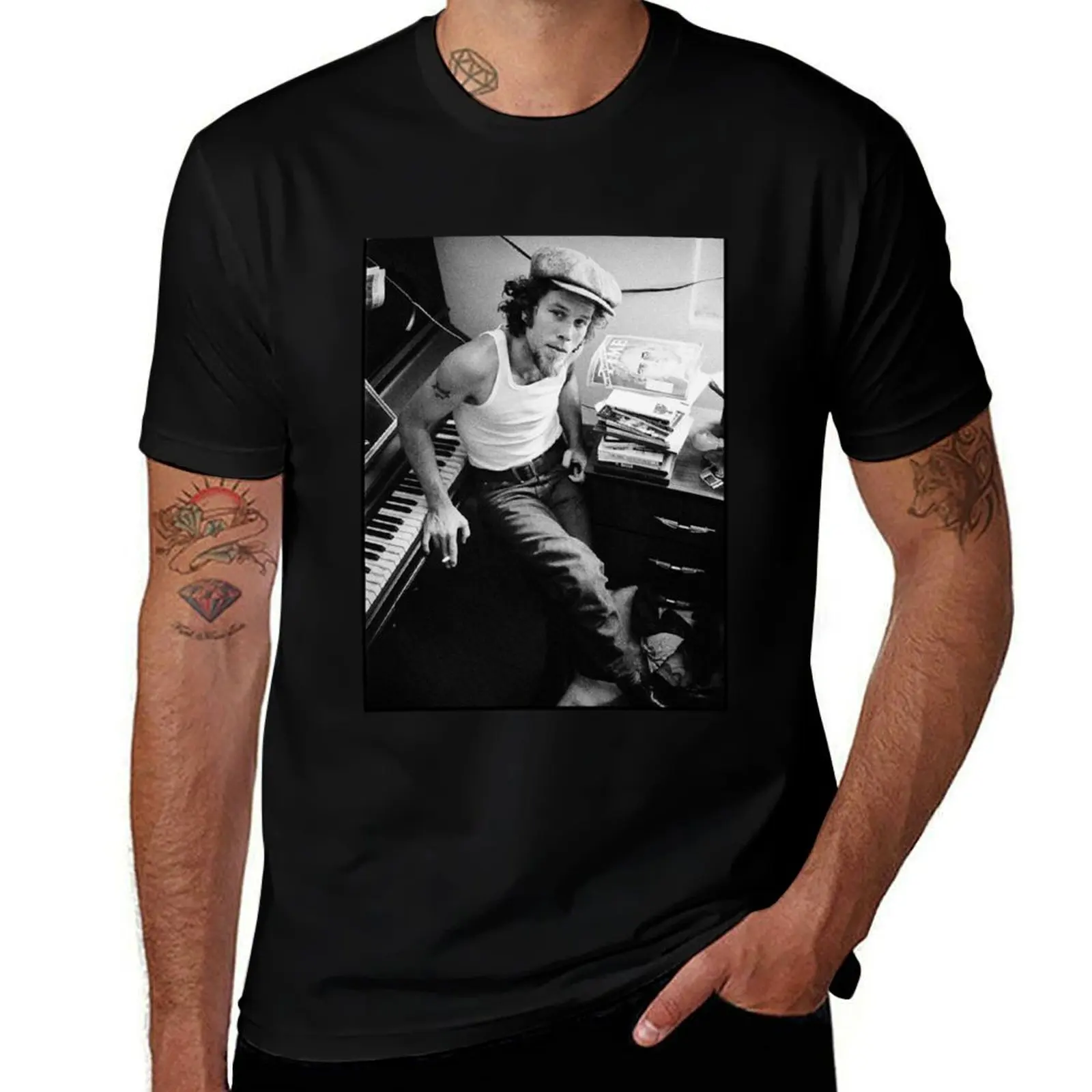 Vintage Tom Waits T-Shirt summer clothes oversized heavyweights custom shirt mens shirts graphic tee