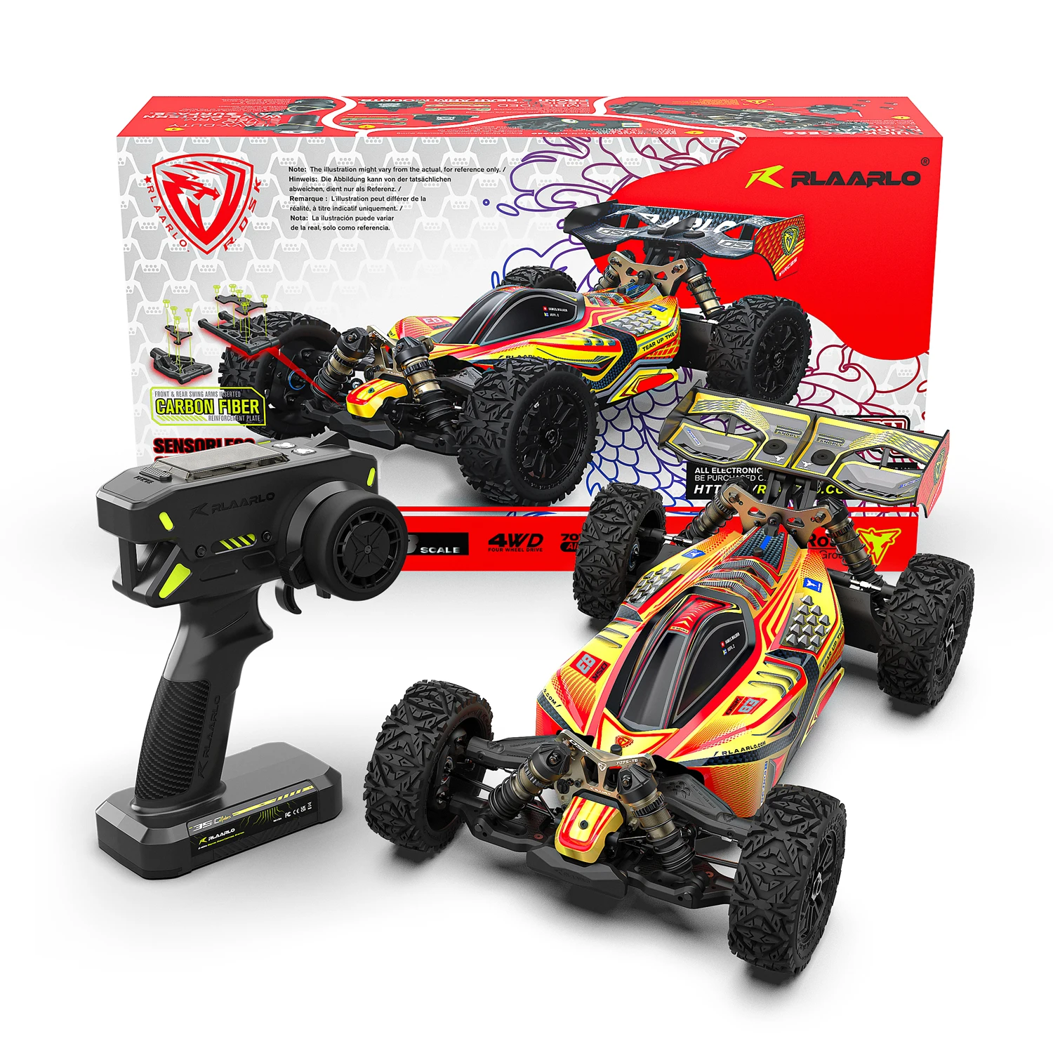 1/8 Dsk Rc Off Road Buggy Brushless Electric High Speed Racing Remote Control Car Dragon Scale For Adult Hobby Enthusiasts