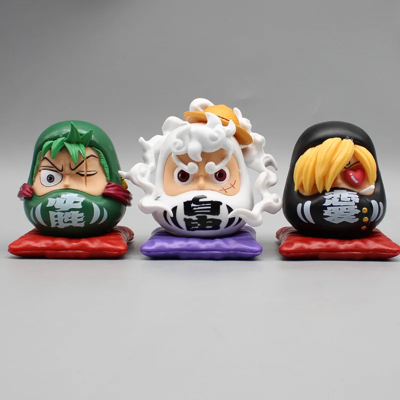 

One Piece Statuette Dharma Eggs Miniture Decoration Ceramic Japanese Daruma Japanese Statue Wealth Darma Figurine Tumbler Dolls