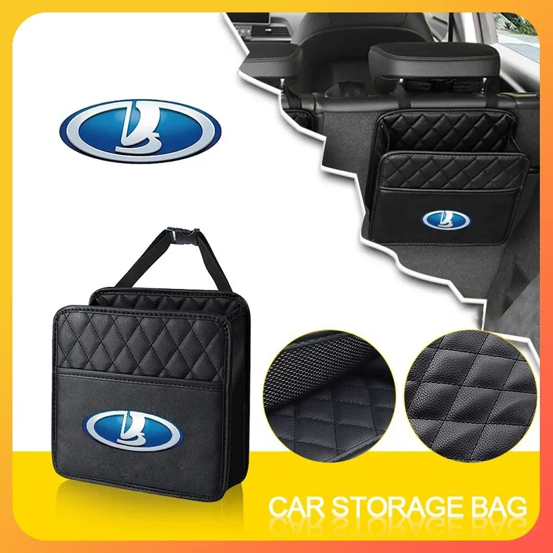 

Car Backseat Organizer Multifunction Leather Interior Hanging Storage Bag For Lada VESTA Niva Kalina Priora Granta Largus Vaz