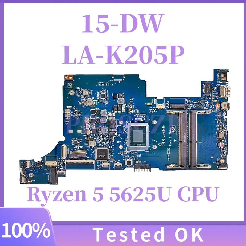 

IPB53 LA-K205P для ноутбука HP 15-DW TPN-C151, материнская плата Ryzen 5 5625U, процессор 100%