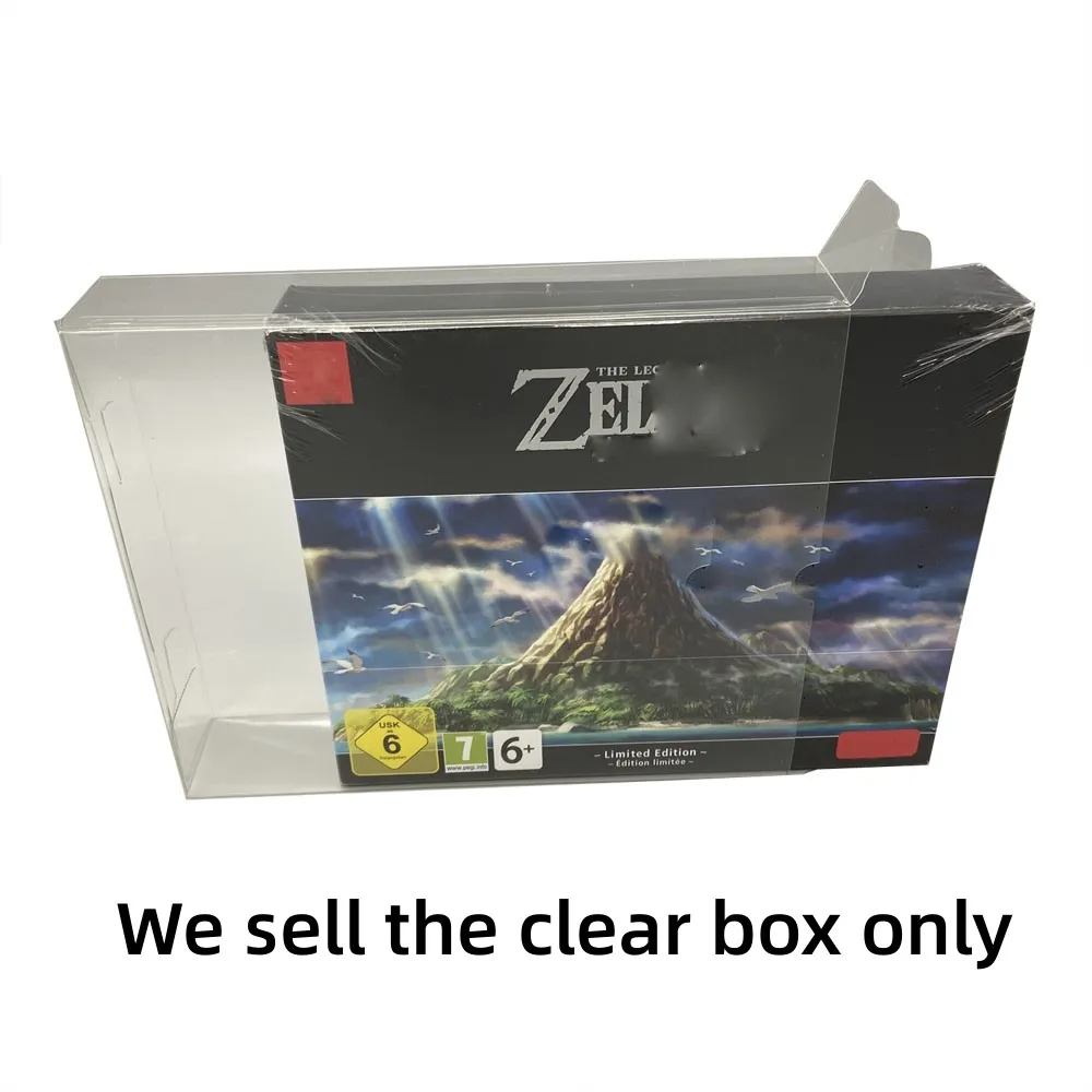 Clear box Cover Protector EU version For Switch NS for Link's Awakening Collector's edition Display Case