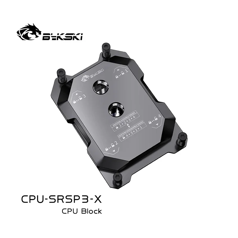 Imagem -04 - Bykski-full Metal Liquid Cooler Cpu Block Amd Watercooler Servidor ai Cloud Processador de Computação Cpu-srsp3-x Tr4