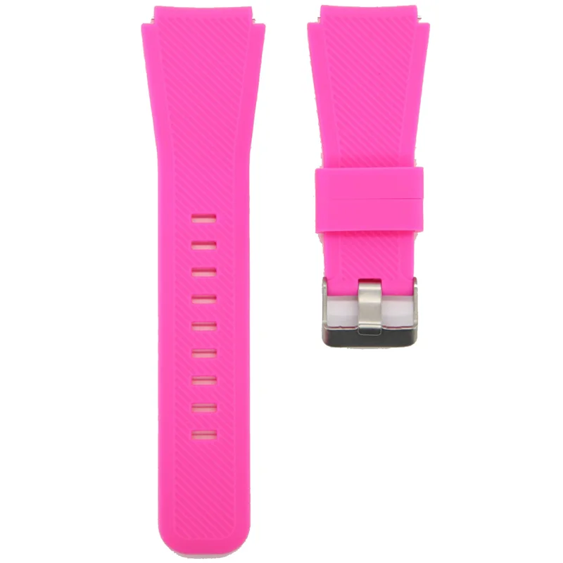 

22mm Watch Band For Samsung Gear S3 With Metal Buckle Quick Release Breathable Silicone Sport Smart Watch Strap For Men Women