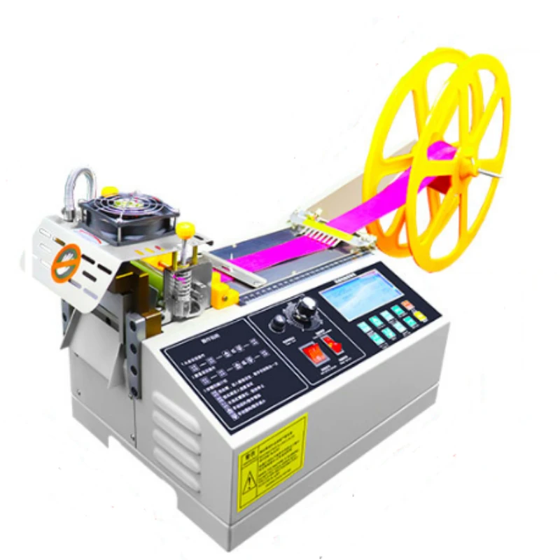 

Fully automatic computer hot and cold cutting machine elastic helmet webbing mask ear rope cutting machine