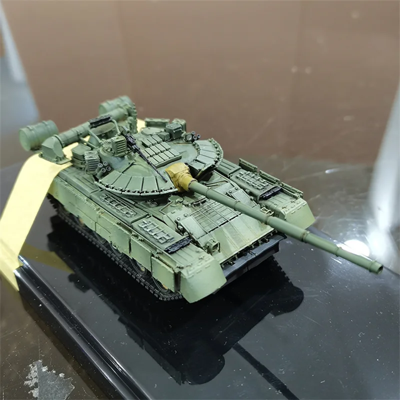 Model w skali 1:72 rosyjski T-80BVM MBT korpus piechoty morskiej żywica główny czołg bojowy kolekcja zabawek dekoracja wystawowa dla fanów prezent