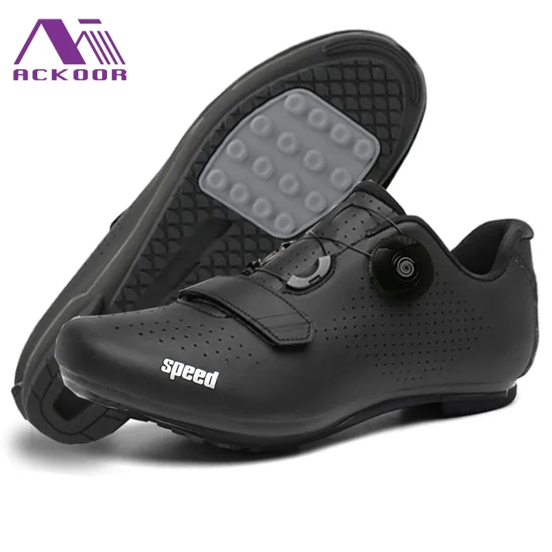 New Racing Road Cycling Shoes Breathable Non-Locking Bicycle Sneakers Men Professional Outdoor Athletic Sports Bike Shoes Unisex