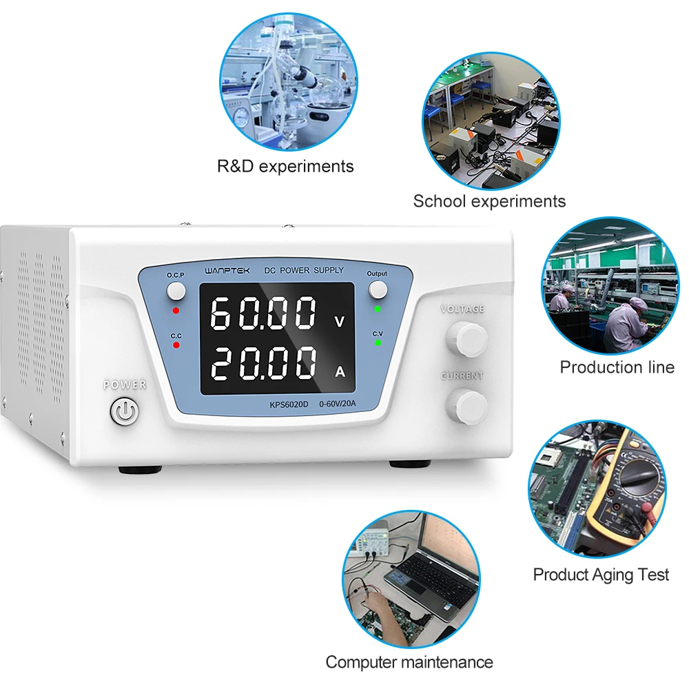 Laboratórium Egyenáram stabilized áram Ajánlattétel Alkalmazkodó m Ragozható Digitális regulated áram Ajánlattétel 100V 60V 30V 15v 10A 20A 40A 60A Bakállvány Szülőok