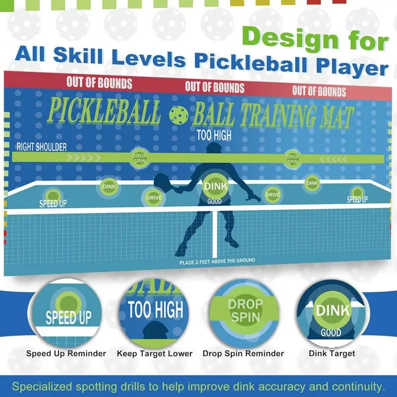 Pickleballs Practice Wall Adhesive Pickleballs Practice Pad Pickleballs Rebounder Board Portable Pickleballs Practice Rebounder