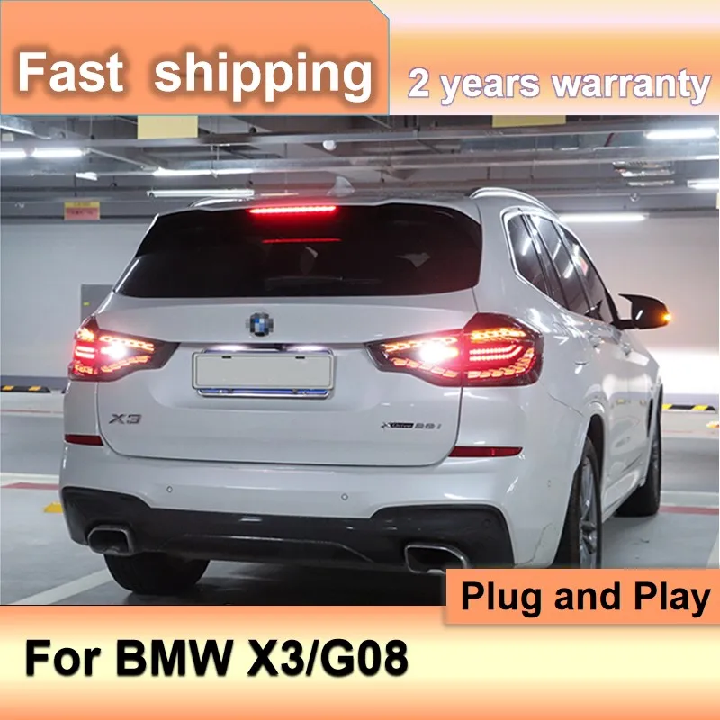 

Car Accessories for BMW X3 Tail Lamp 2018-2022 X3 Tail Light Rear DRL Fog Brake Turn Signal Reversing BMW G08 Taillight