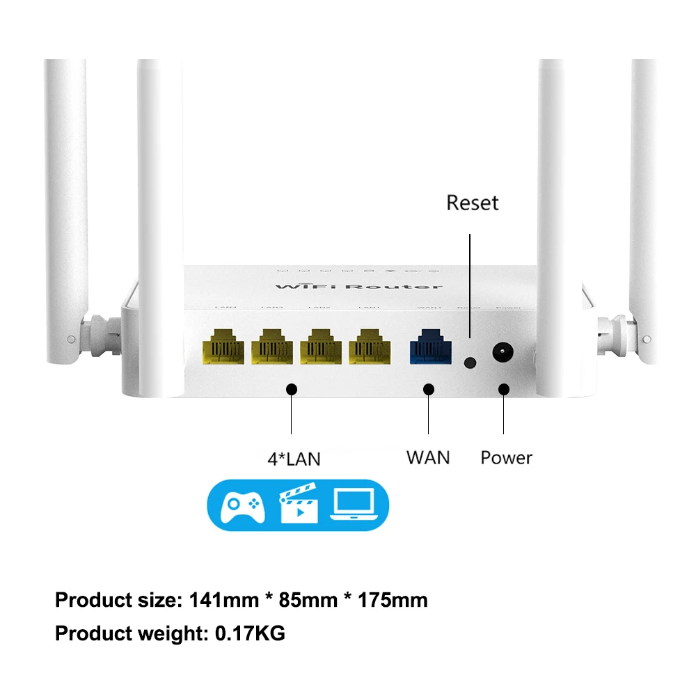 300Mbps Wireless Router 1 Wan 4 Lan Wireless Access Point Internet Wifi Router USB Modem Support E3372 OMNI 2 Russian