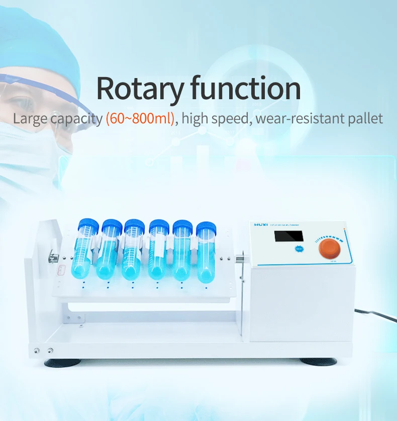 Agitateur Vertical Multifonctionnel à Double Face, Bascule de Laboratoire, Rotation à Distance