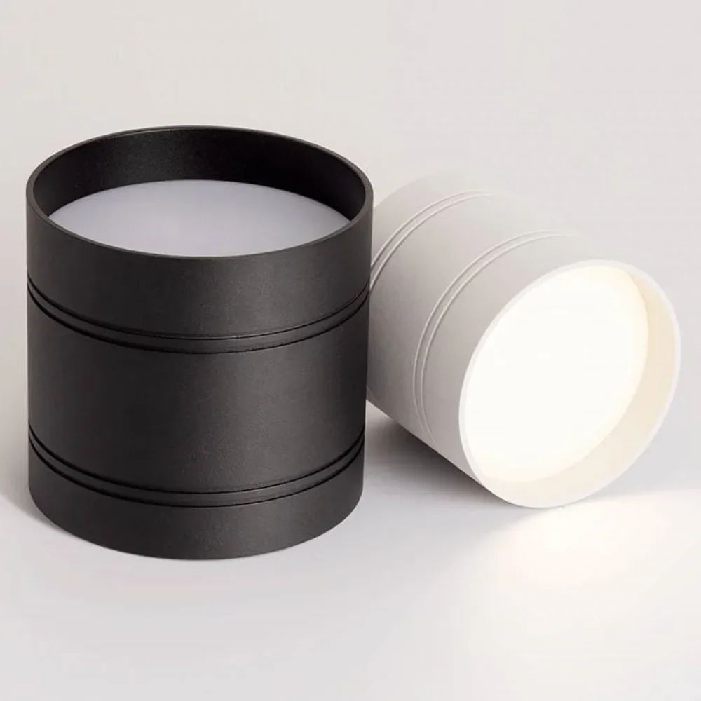 Dimmable LED tube light three color dimming LED ceiling light AC110-220V non opening ceiling light cylindrical LED wall light