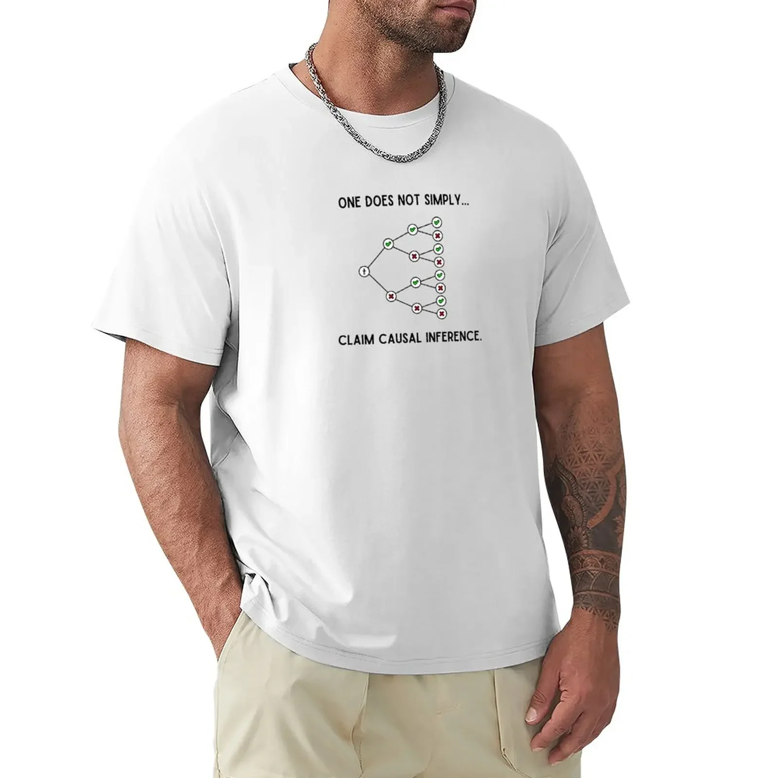 

causal inference, economics, academia T-Shirt vintage clothes aesthetic clothes oversizeds t shirts for men graphic