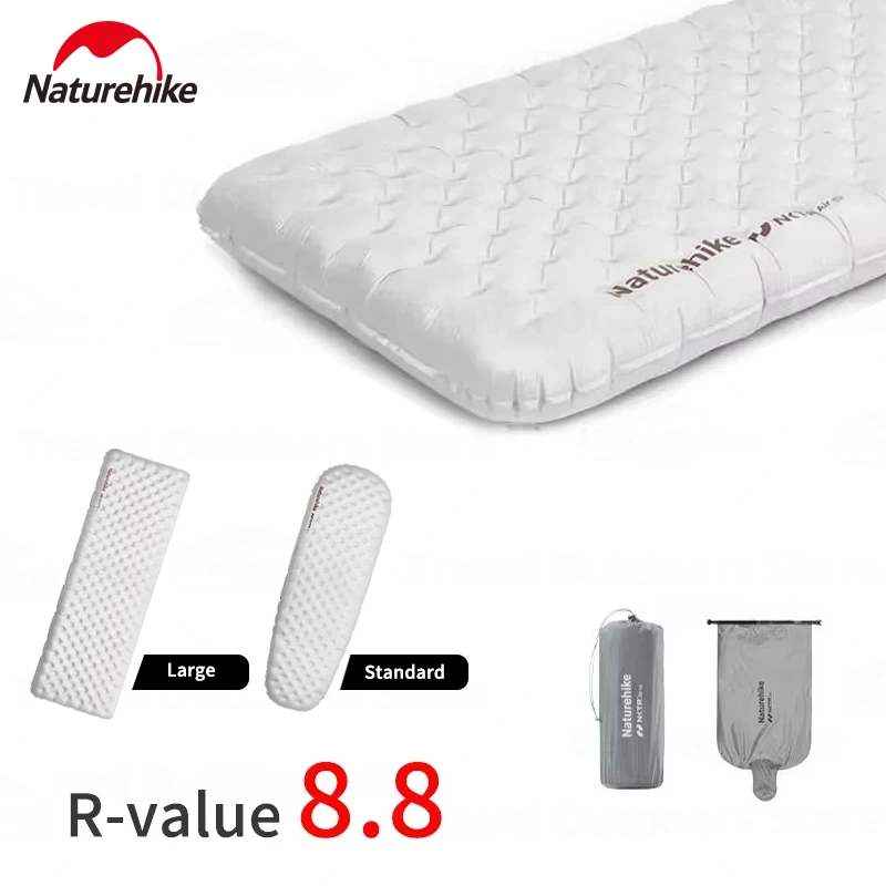 Naturehike Tuye Air Mat R-8.8 Lightweight 12cm Thick Mattress Portable Camping Inflatable Mattress Warm Damp Proof Hiking Mat