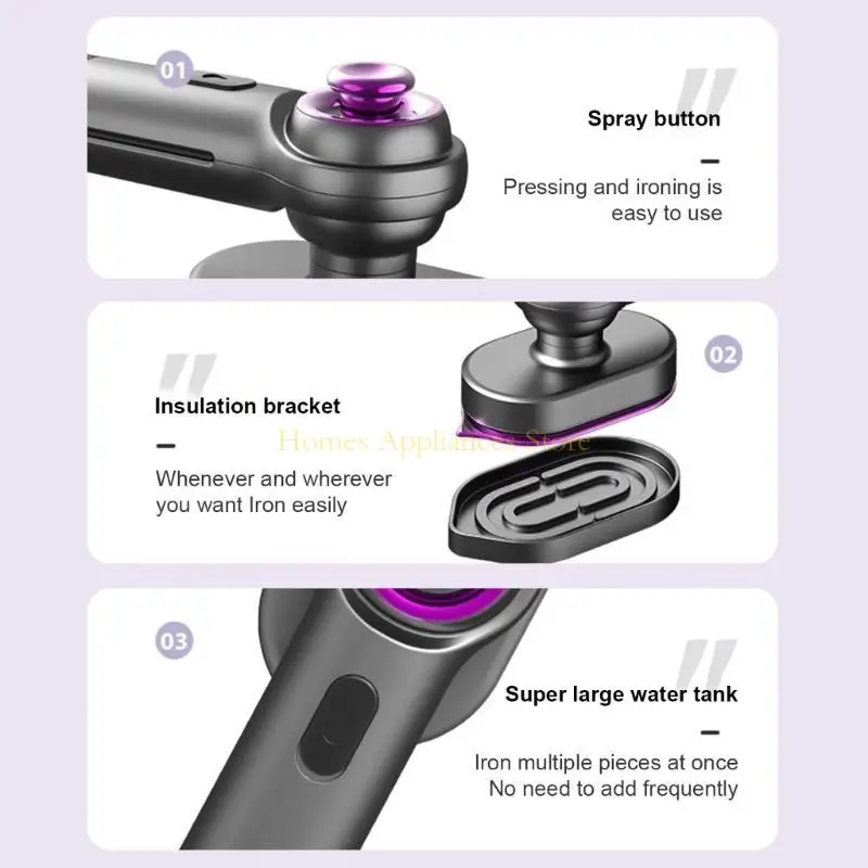 D0AB a portátil para roupas viagem a e ferro ferro rápido horizontal