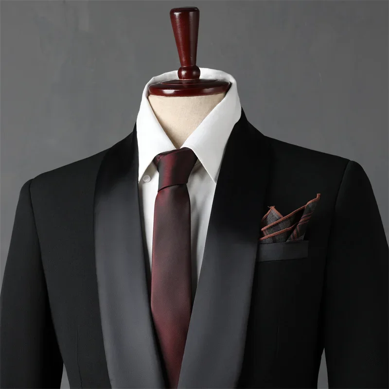 (26) Customized New Wedding Groomsmen Suits Suitable for Performances