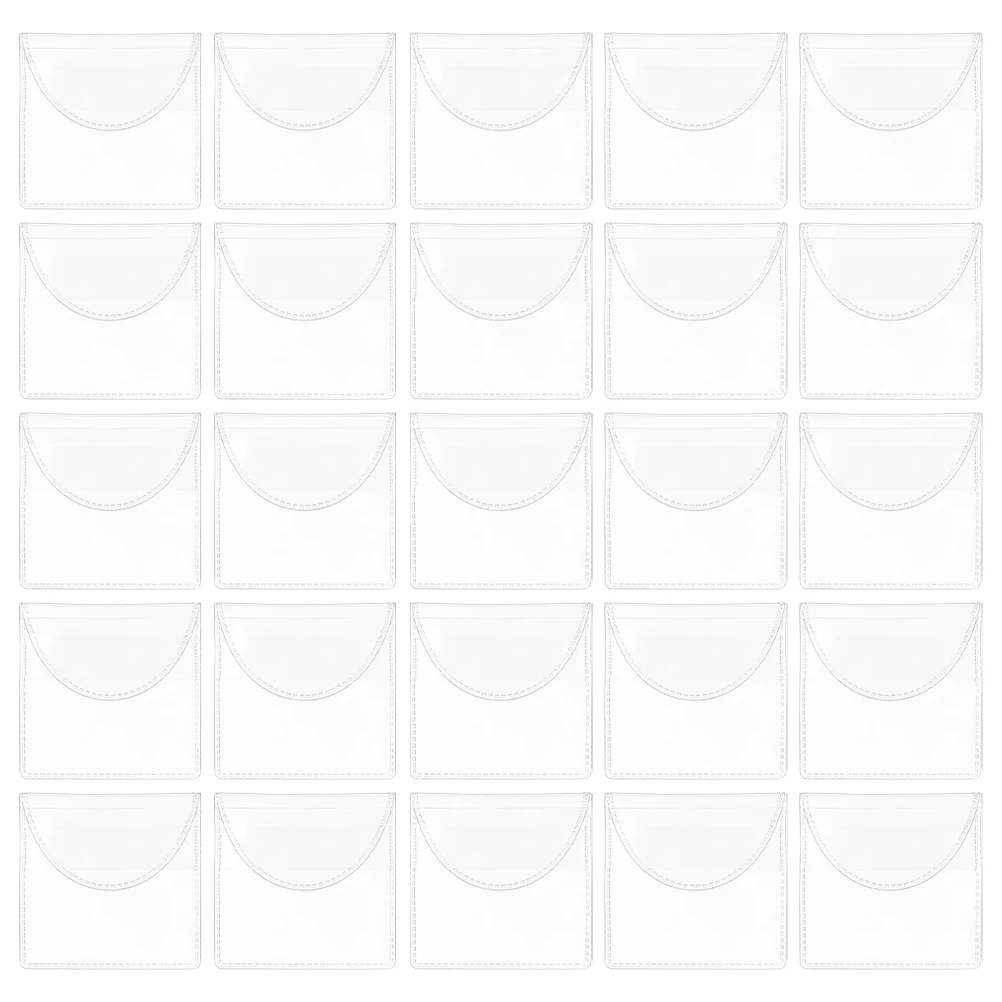 

50pcs Coin Storage Bags High Transparency PVC Collecting Supplies Coin Roll Sleeves Money Holders Plastic Pouches