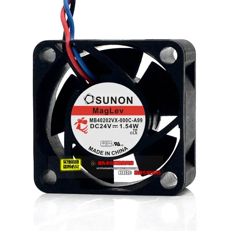 for MB40202VX-000C-A99 for SUNON 4020 24V 1.54W 4CM Inverter Cooling Fan Built-in DC Brushless Blower for Electronics Heat