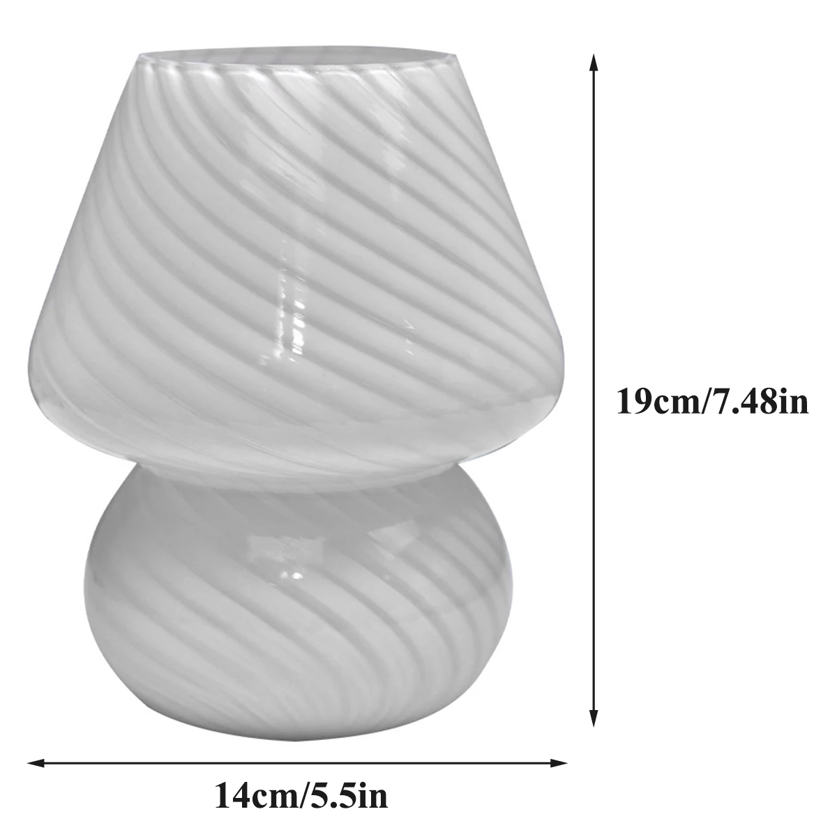 خمر USB الفطر الزجاج ضوء الليل ، سطح المكتب الديكور ، مريحة LED ، الإبداعية السرير الجدول مصباح ، عيد الميلاد ، الاحتفال المنزل #3