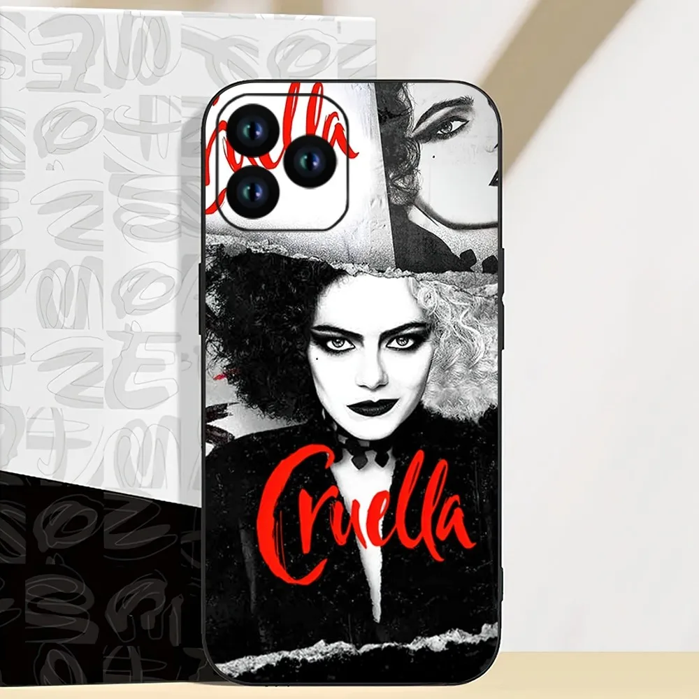 Disney Film Cruella Phone Case For iPhone 11 12 13 14 15 Mini Pro XS Max X S Plus XR Shell