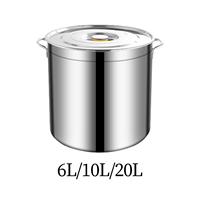 Stainless Steel Stockpot Induction Pot Easy to Clean for Cooking Simmering Soup Stew Big Cookware