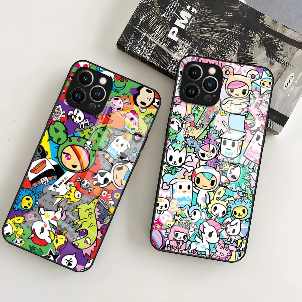 

Чехол для телефона MINISO Japan Tokidokis для iPhone 15 Pro 16 15 14 13 12 11 Mini X XS XR Max 6 8 Plus SE с магнитным беспроводным стекломCove