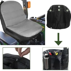 1/2PCS Tractor Seat Cover Waterproof Riding Lawn Riding Mower Universal Replacement  Dustproof Oxford Forklift Chair Protector