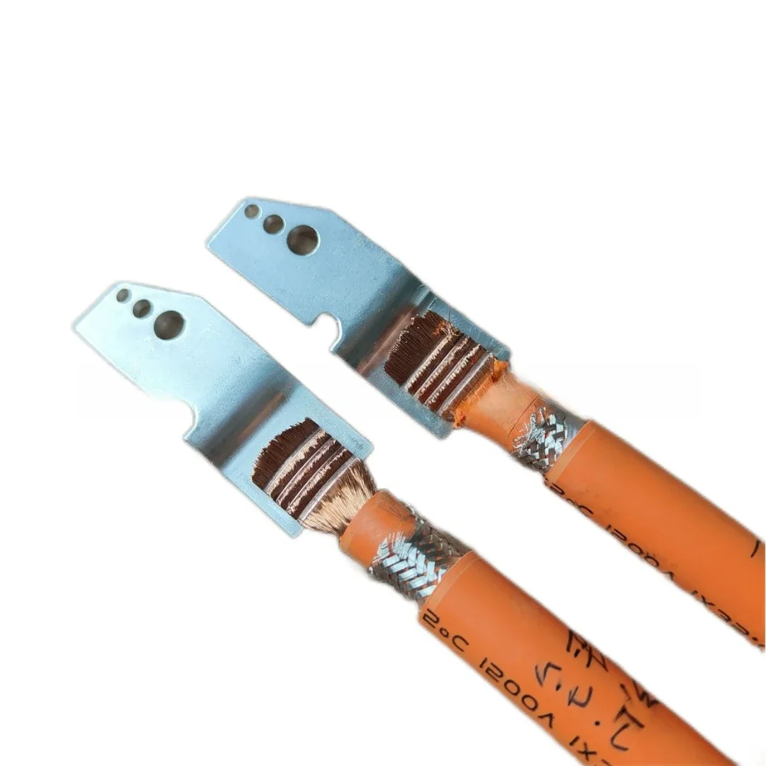 Ultrasonic metal spot welding machine car charging pile 35mm ² wire harness terminal welding processing