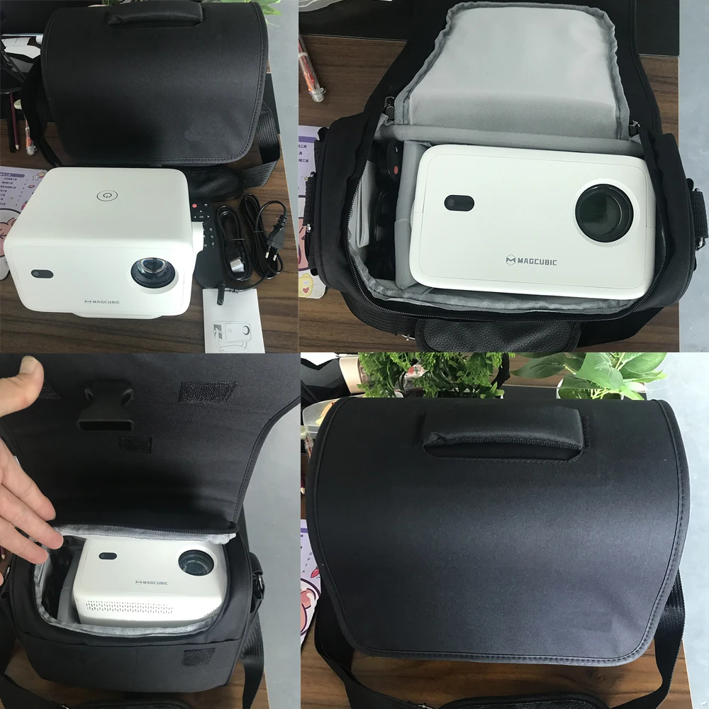 حقيبة حمل لجهاز العرض Magcubic L018 حقيبة تخزين إسفنجية سميكة مضادة للصدمات لـ L018 حقيبة حمل كاميرا EOS مماثلة لجهاز العرض
