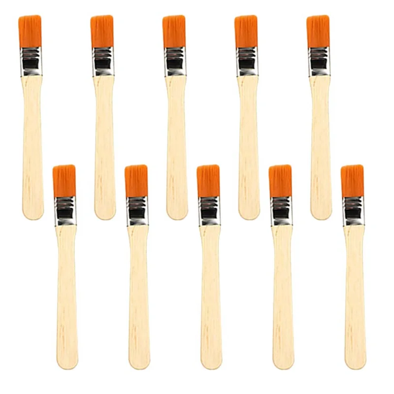 AED5-Nylon Paint Brushes Set For Machine Care Oil Brush Keyboard Dust Cleaning Brush Wooden Brush Tools