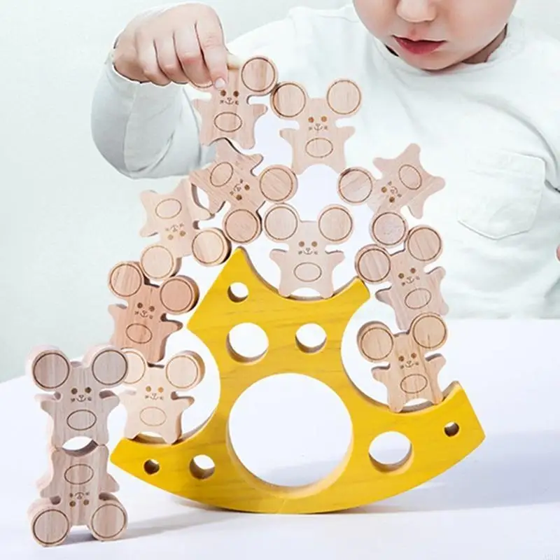 Blocs d'équilibre à empiler, jouet pour enfants, garçons filles, jouets motricité Fine, A2UB