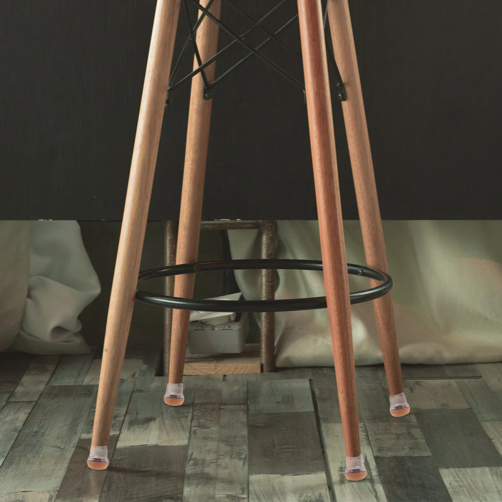 

8Pcs Chair Leg Floor Protectors Furniture Pads Anti Slip Noise Reduction Hardwood Floors Ferrules for Walking Sticks